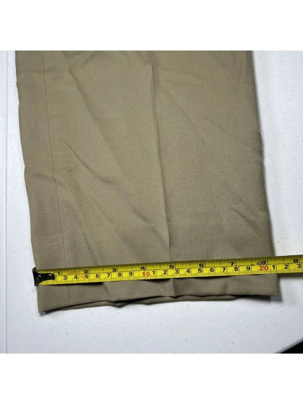 Canali 1934 Mens Beige Wool Pleated Dress Pants Size 36x30 Made in Italy